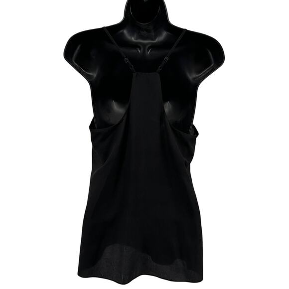 J.Crew Tank Top WMNS 4 Black Racerback Cami Adjustable Strap Scoop Neck Pullover - Picture 5 of 6